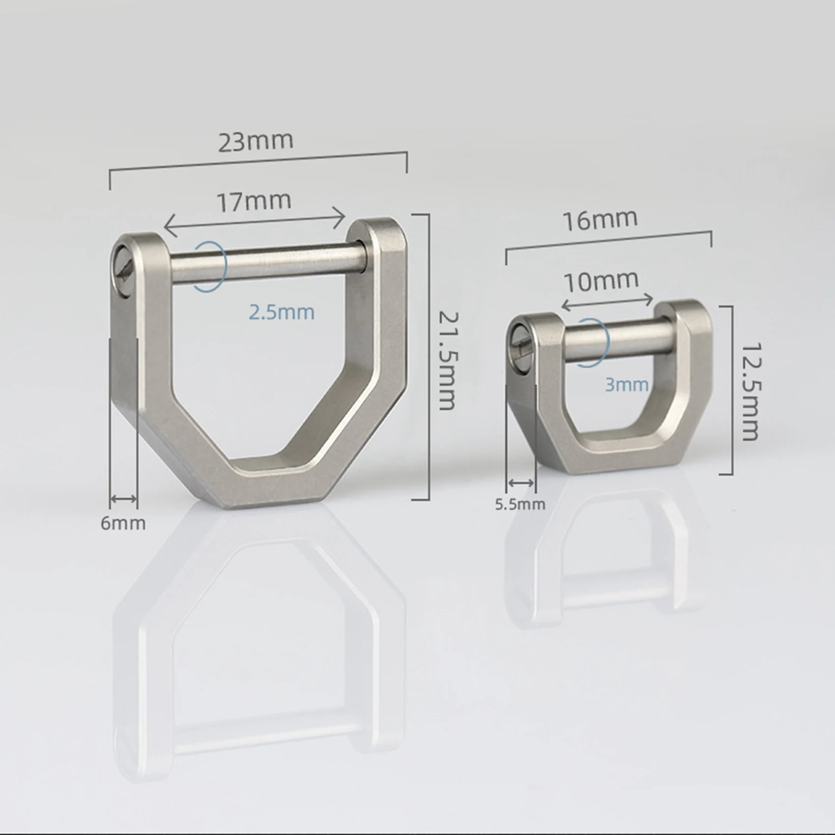 

A56XA D-Type Многофункциональная мини-полная титановая пряжка Брелок для ключей Автомобильная пряжка Уличная пряжка EDC Инструмент Пряжка-подкова-S