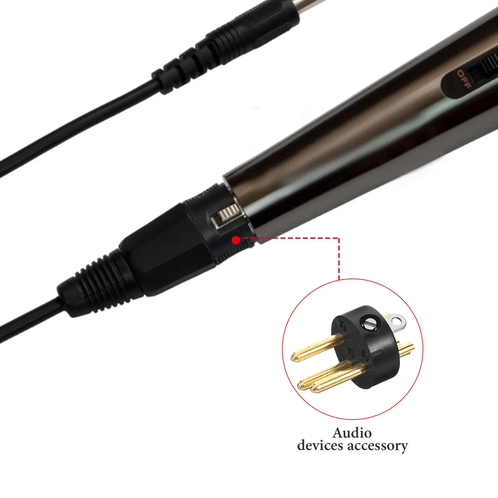 

10 Pcs XLR Accessories 3 pin Plug Microphone Connector Metal Adapter Audio Conversion Head Speaker Cable Three core XLR