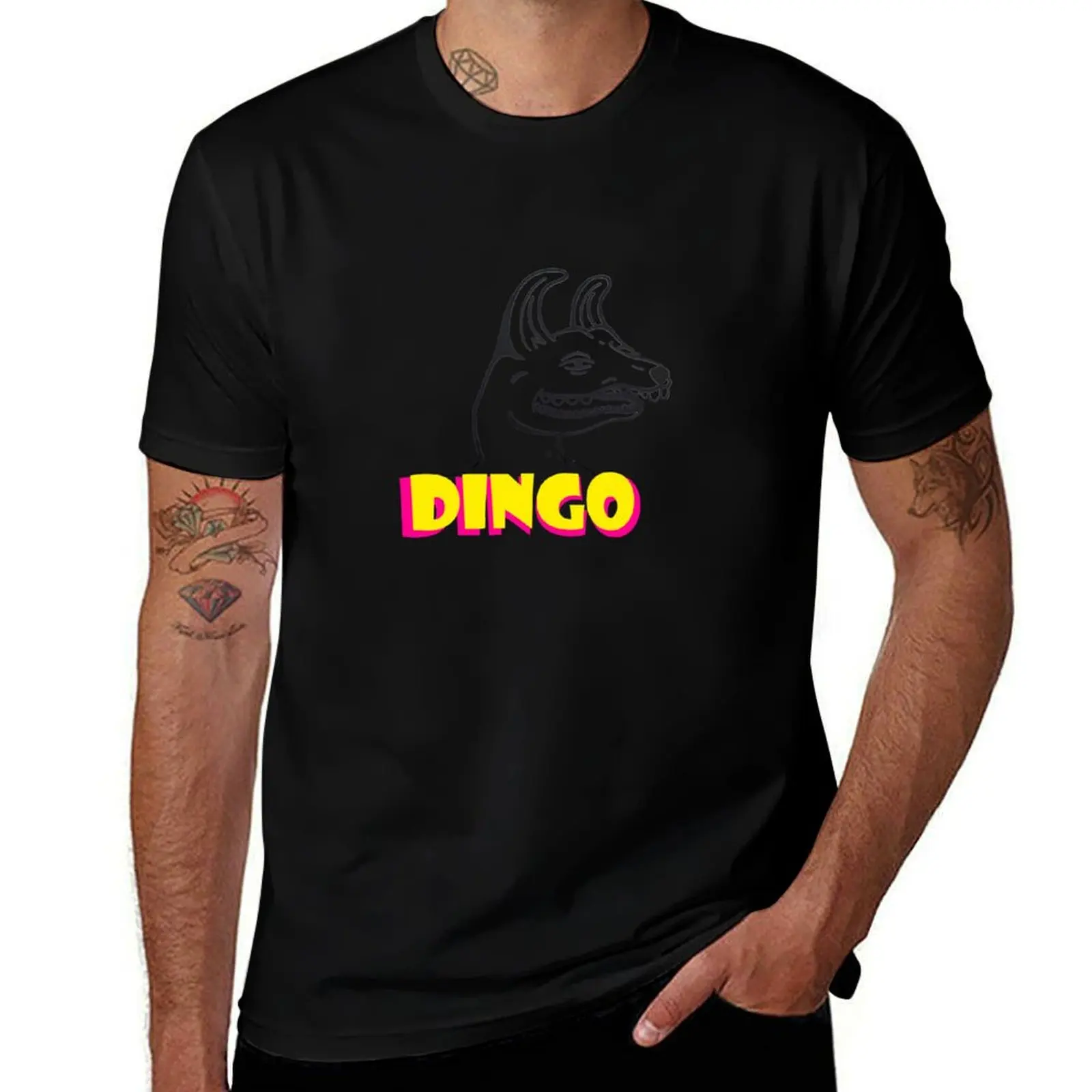 

Dingo in Color T-Shirt anime tshirt cotton t shirts high quality t shirt man luxury T-shirt