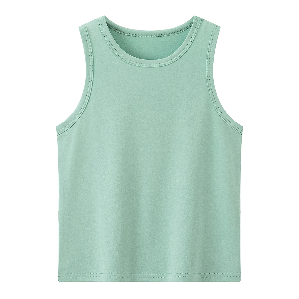 5-piece set of girls' four season multi-color combination vest, comfortable round neck sports base shirt, versatile sleeveless T