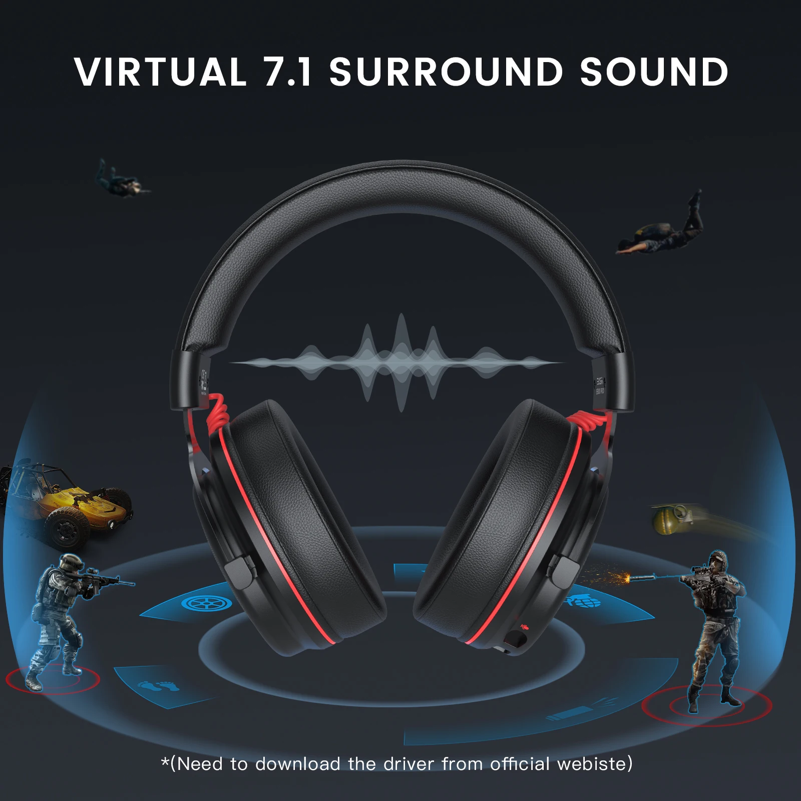 EKSA PC-gaminghoofdtelefoon ov - Gaming Headset 7.1 recensie en prijs