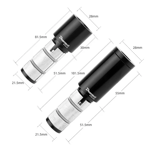 Imagen 2 del producto Extensor de Altura para Manillar de Bicicleta Plegable, MTB, Carretera, BMX, Elevador Oculto de Aleación de Aluminio y Acero para Tubos de Horquilla