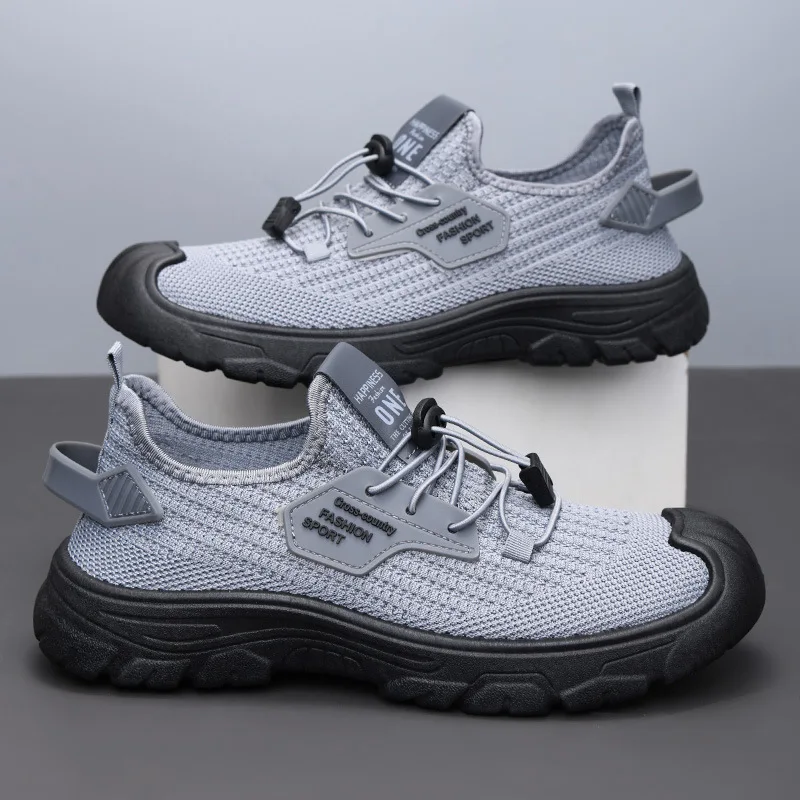 

2025 Новая модная противоскользящая сетчатая обувь для повседневных кроссовок, повседневная обувь на дышащей мягкой подошве для осенних мужчин, Zapatos Casuales