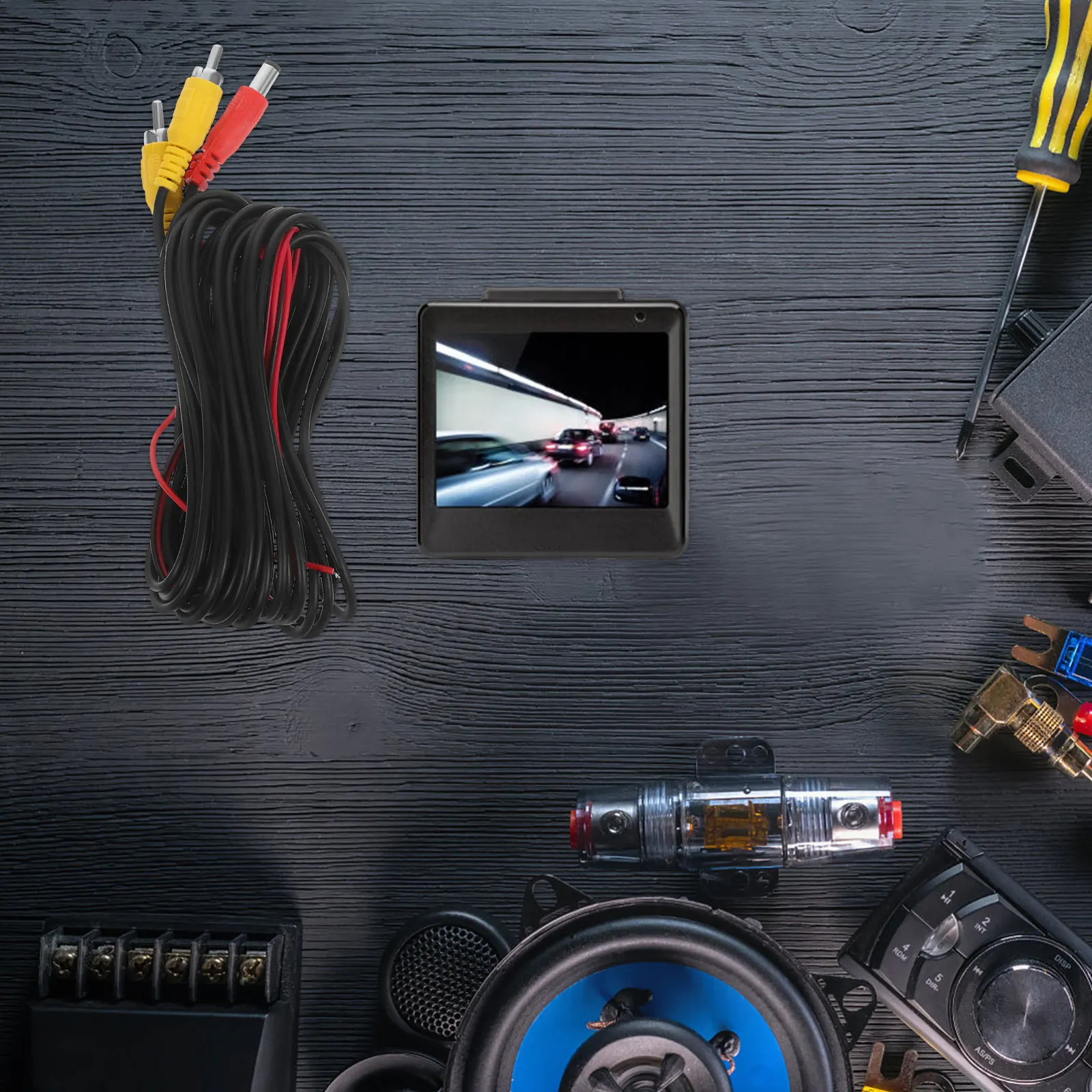 

6M Waterproof Av Backup Camera Cable Rear View Video Power Transmission Line Reverse Trigger Extension For Car Parking System