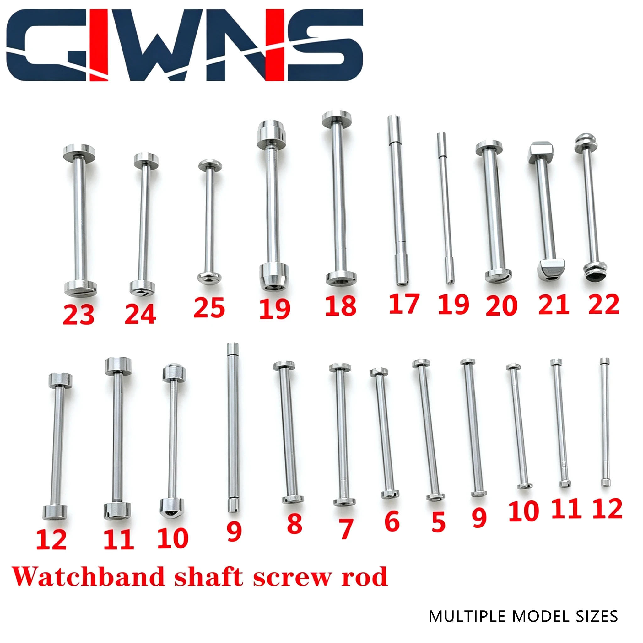 1.5mm Watch Tungsten Steel Ceramic Leather Strap One-Word Screw Bolt Shaft With Lug Rod Threaded Connection Shaft Accessories