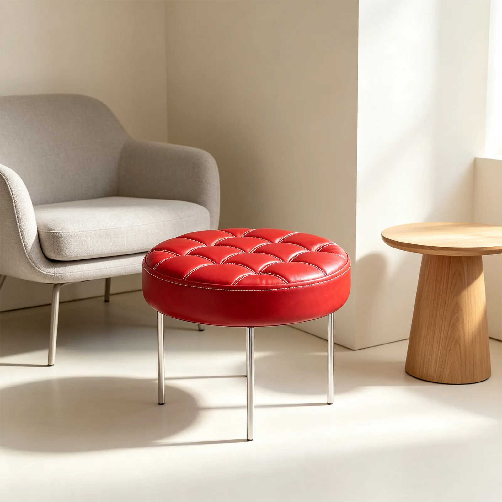 Replacement Bar Stool Seat For Restaurant Bar Stools Home Renovation Round Chair PU Foam Wood Part Sturdy Comfortable