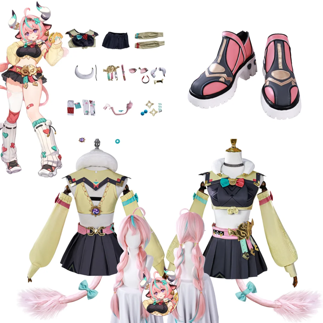 

Костюм для косплея Varesa, парик Genshin Impact, обувь для косплея