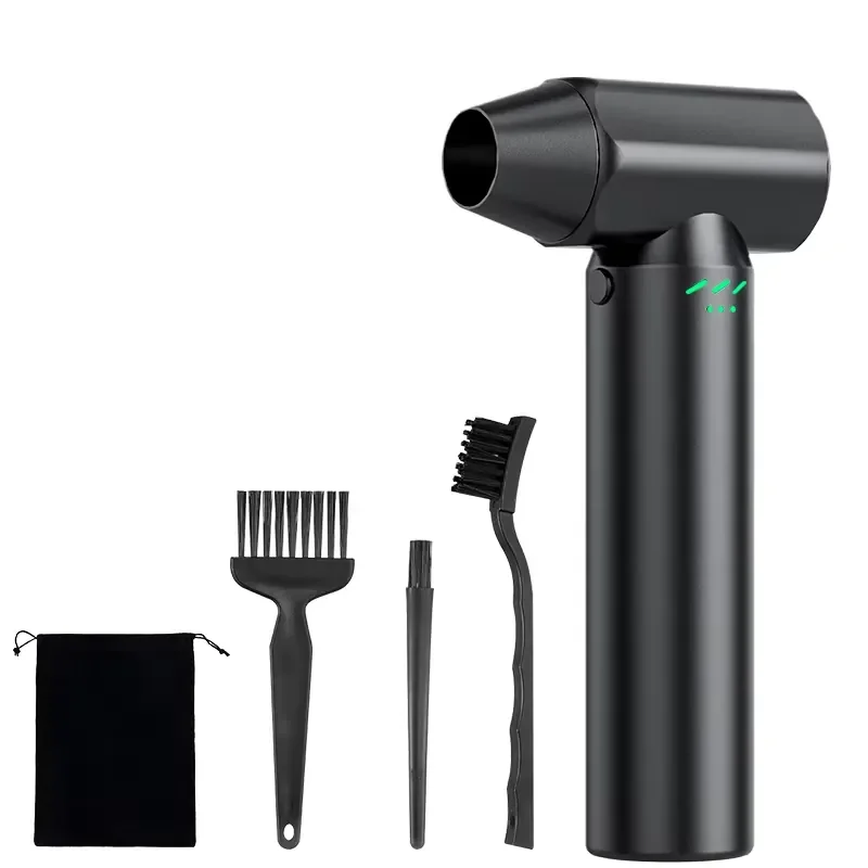 Electric Air Duster Super Power Cordless Air Duster Rechargeable Brushless Motor 4-Gear Adjustable Dust Blower Computer Car