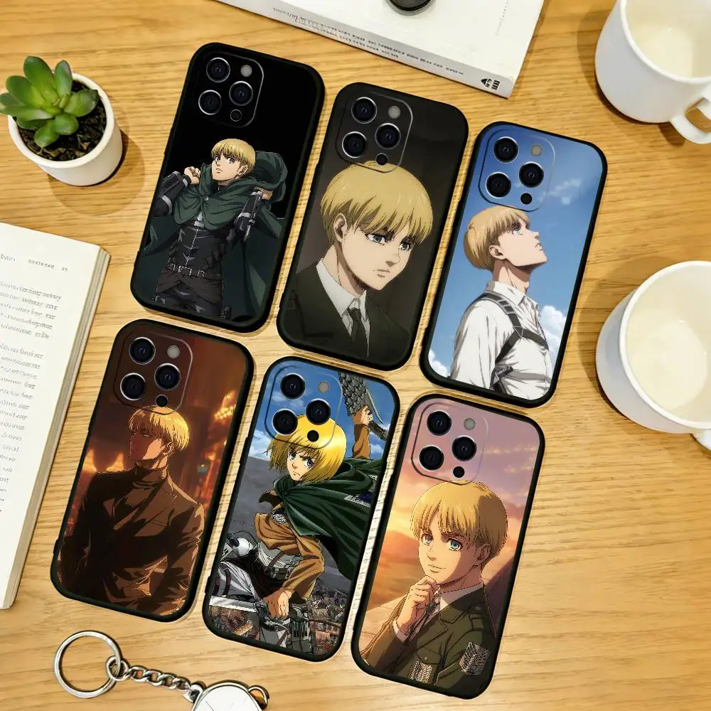 

Anime A-Attack on Titan A-Armin Arlert Phone Case Silicone Soft For IPhone 17 16 15 14 13 12 11 X XR Plus Pro Max Plus