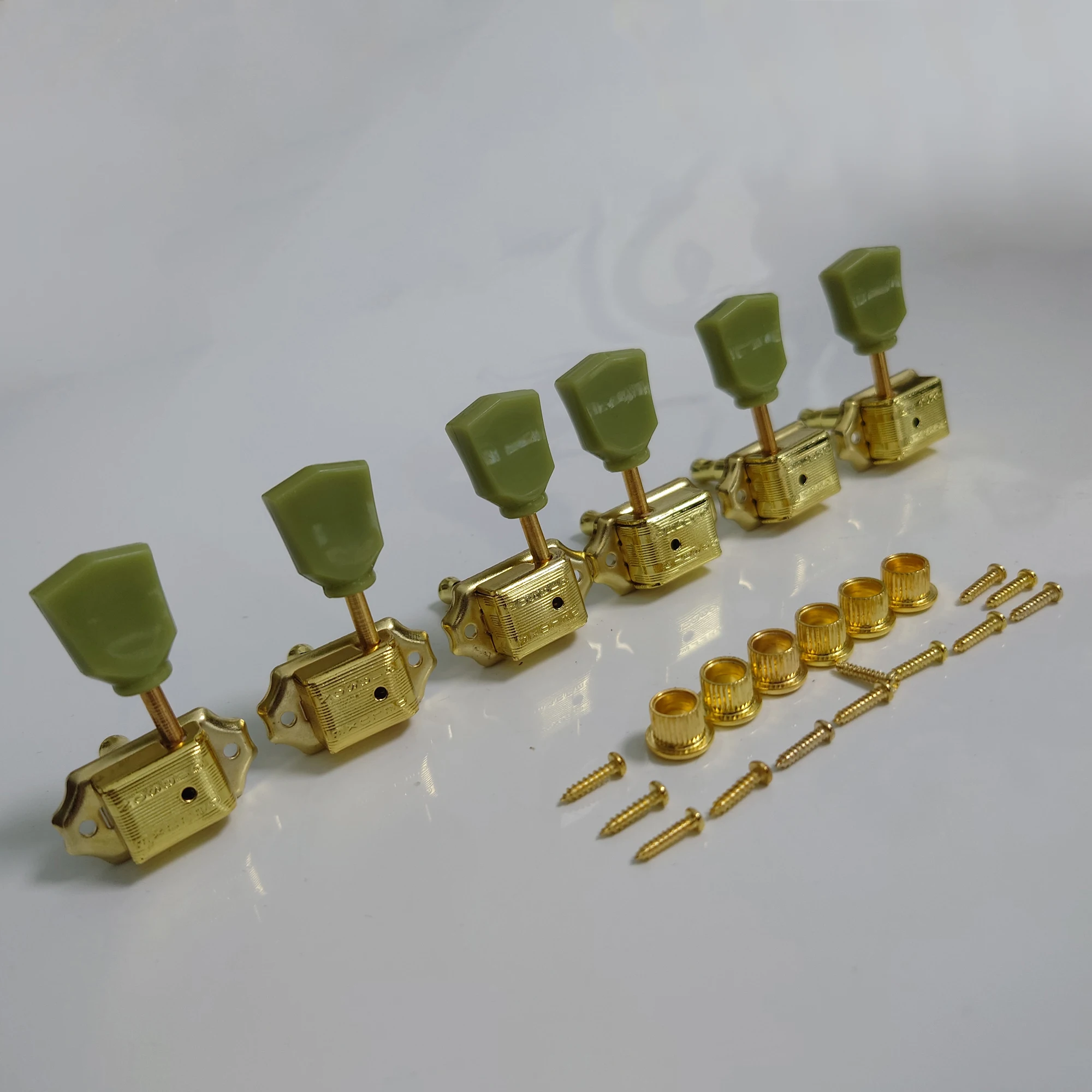 3L3R 1 Set Gold GIB Deluxe Vintage Guitar Machine Heads Tuners Tuning Pegs for 6 String Electric guitars Replacemen