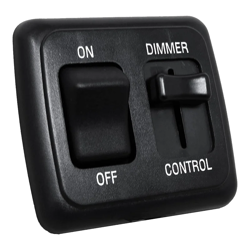 12 Volt DC Dimmer Switch for LED, Halogen, Incandescent - RV, Auto, Truck, Marine, and Strip Lighting