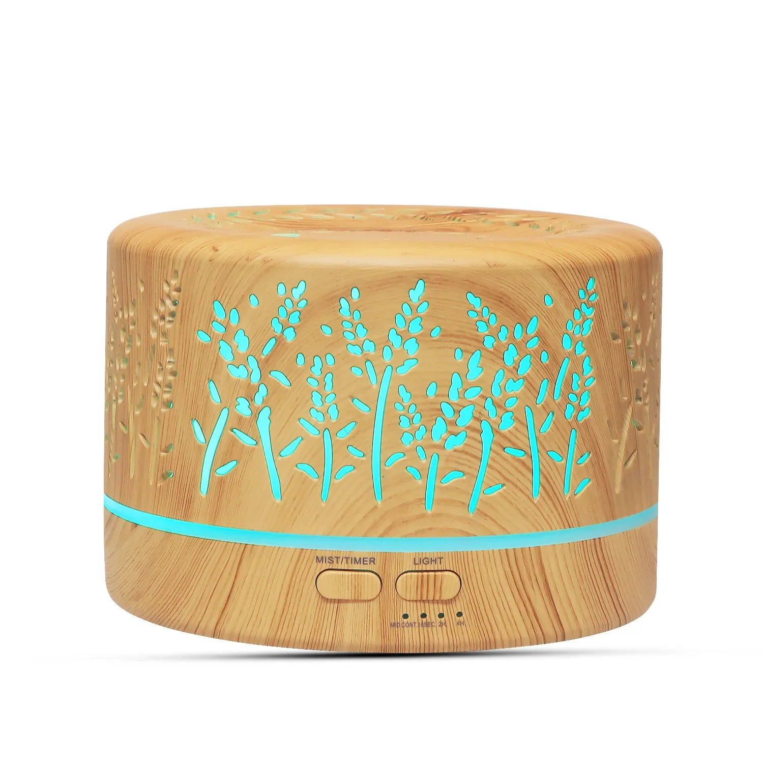 Aromatherapy Diffuser 700ml Wood Grain Aroma Diffuser Multifunctional Hollow Fragrance Mist Humidifier Bedroom Car Humidifier