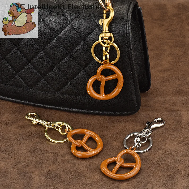 

Модный брелок с вкусом печенья и хлеба, сумка, подвеска, брелок для женщин и мужчин, ювелирная сумка, аксессуары для ключей, подарок