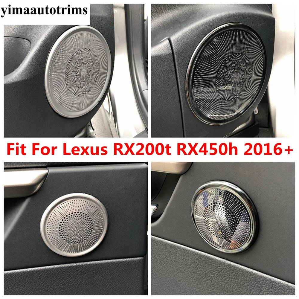 

Car Side Rear Door Speaker Audio Horn Sound Frame Decoration Cover Trim Interior Accessories Fit For Lexus RX RX450h 2016 - 2021