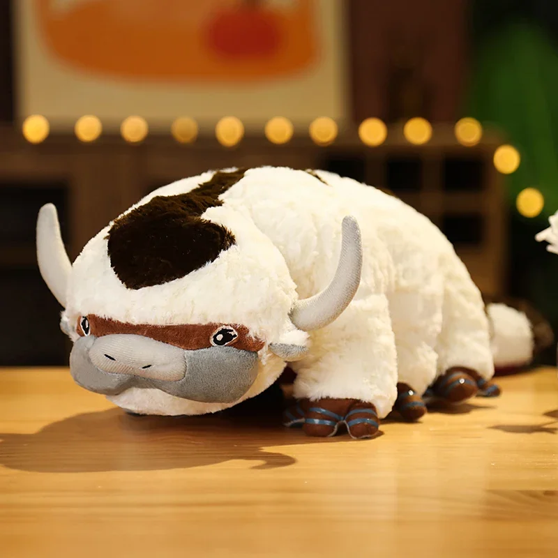 Anime Game Doll para quarto de menino, Appa Cow Plush Toy, Ganhos, Fly Sky, Cattle Bull Dolls, presente de aniversário, Home Decor, quarto, 55cm, 1Pc