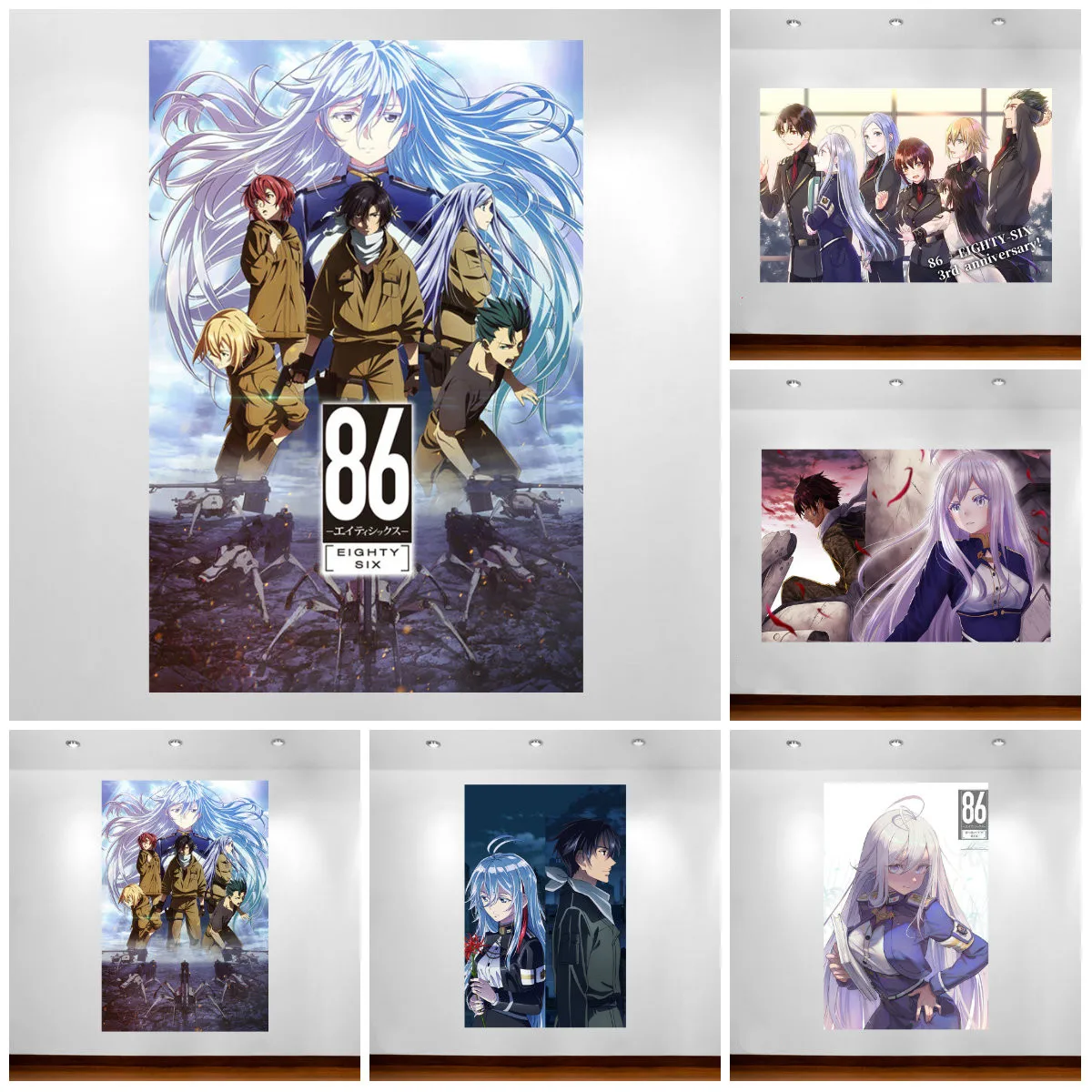 86- Eighty Six- Anime Poster Canvas Painting Living Room Wall Paintings Wall Art Anime Decor Wallpapers Home Decoration Painting