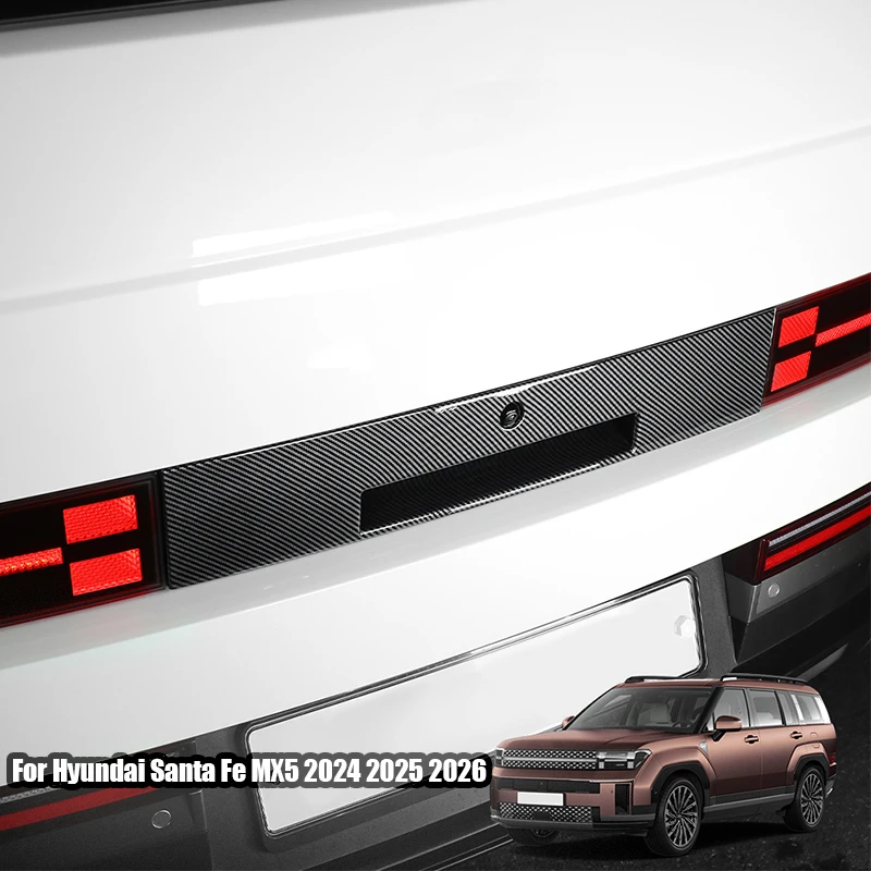 

For Hyundai Santa Fe MX5 2024 2025 2026 Rear trunk handle decorative frame ABS material exterior modification part