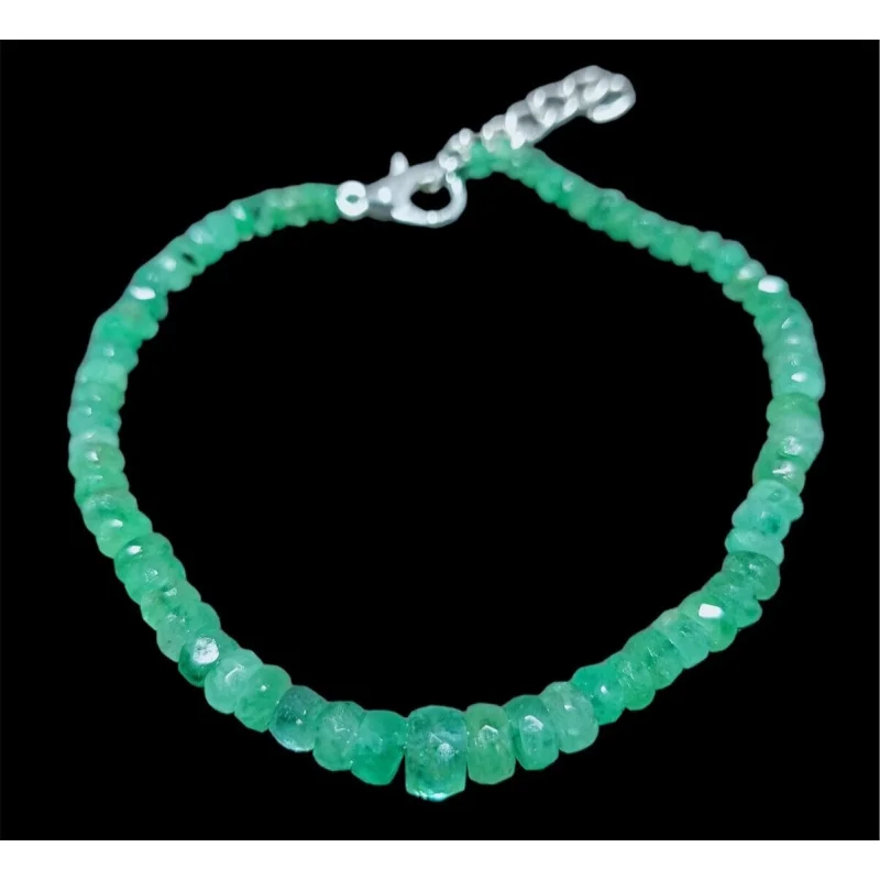 

, Emerald Jewelry , Faceted Beads Bracelet