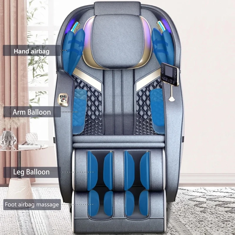 4D Electric Luxury Automatic Dual Core Manipulator Massage Chair Heated Home Office Zero Gravity Back Shiatsu Massager Recliner