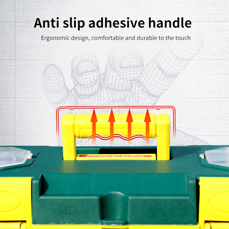 Hulk Enhanced 20" Industrial Tool Box - Reinforced Steel Construction with Triple-Latch Security System