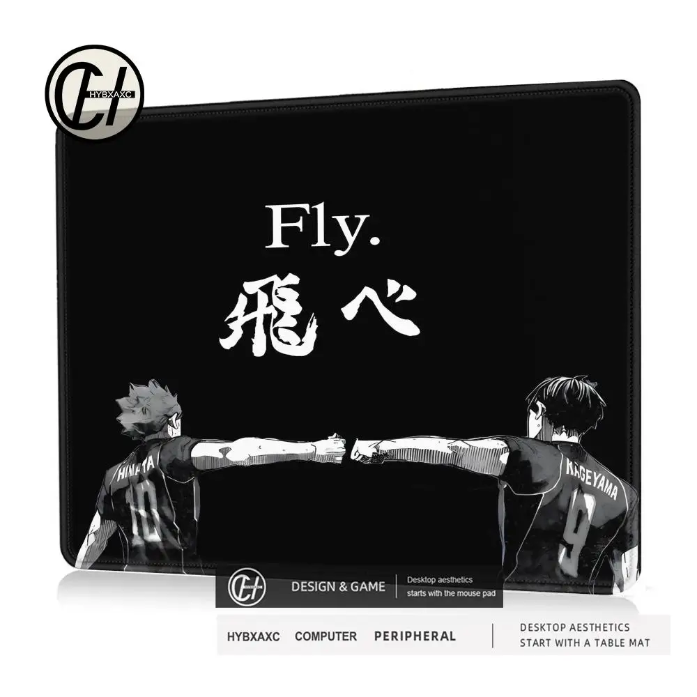 Anime H-haikyuu Mouse Pads Cute Desk Mats Small Black Gaming Accessories Mouse Mat Gamer Surface for Computer Mouse