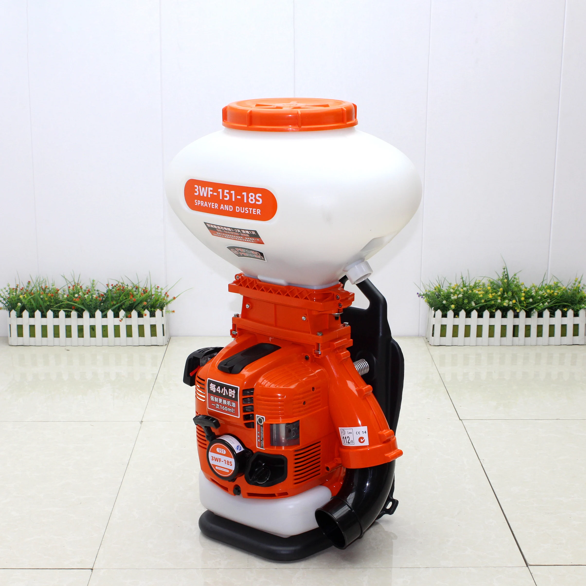 76.5CC DUSTER & SPRAYER BACKPACK MISTER 4 STROKE AGRICULTURAL PESTICIDES FERTILIZER GASOLINE ENGINE 20L