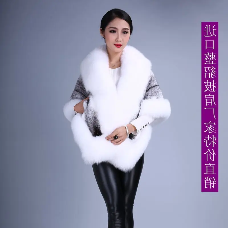 

outerwear Imported mink shawl women's mink fur grass coat female models fox fur bridesmaids haning mink fur coat