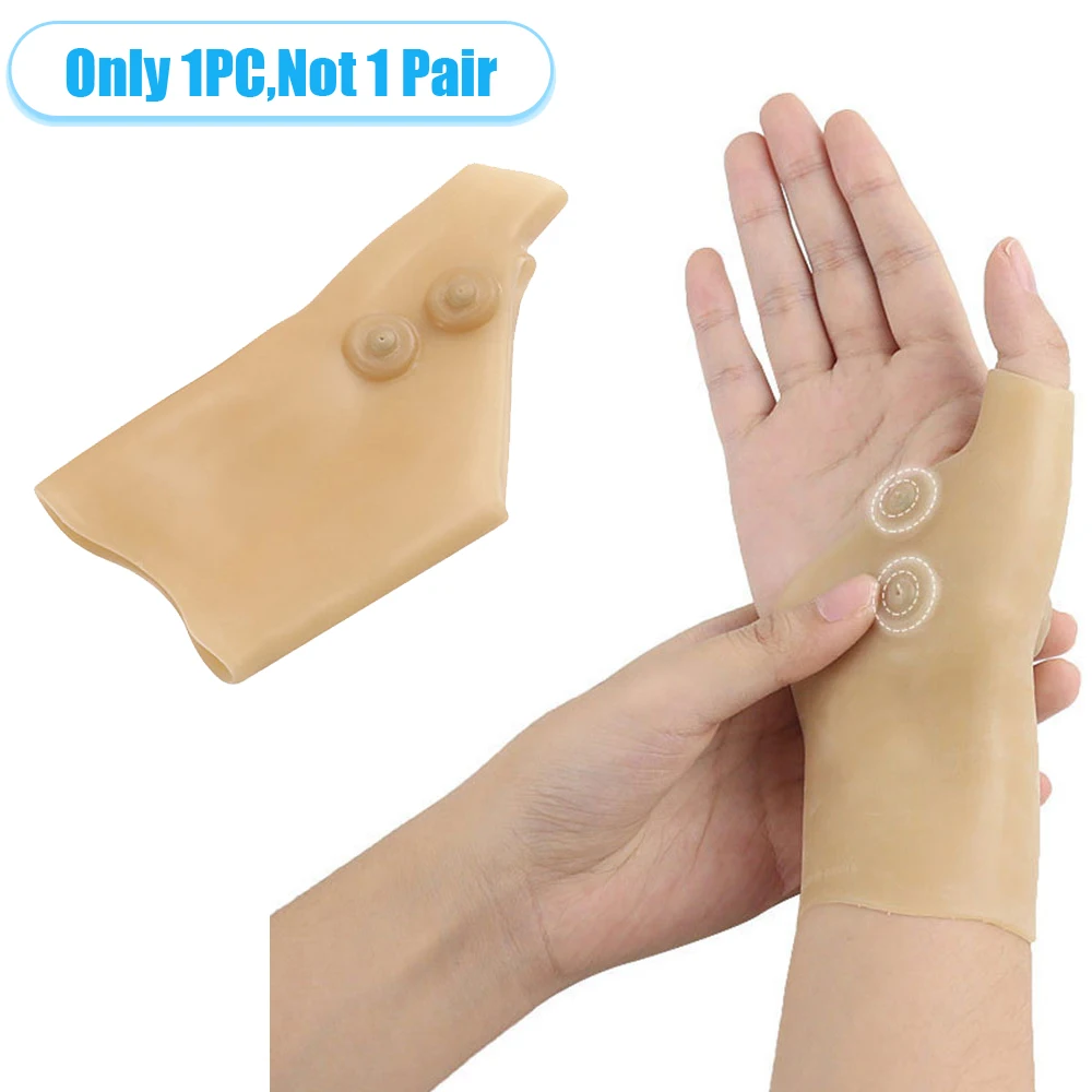 

Magnetic Therapy Wrist Hand Thumb Support Glove Silicone Gel Arthritis Pressure Corrector Massage Pain Relief Glove Waterproof