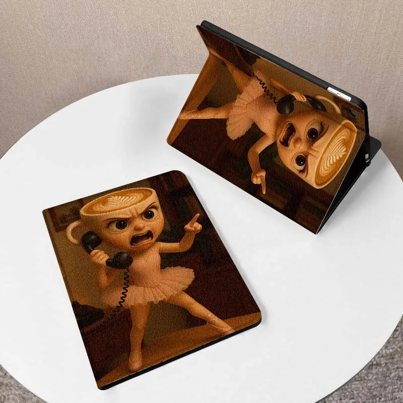 

Cartoon Balerina Capucina Art For Samsung Galaxy Tab A7 A A8 A9 A11 S6 S11 10.1 10.4 10.5 Inch Lite PLus Tablet Case