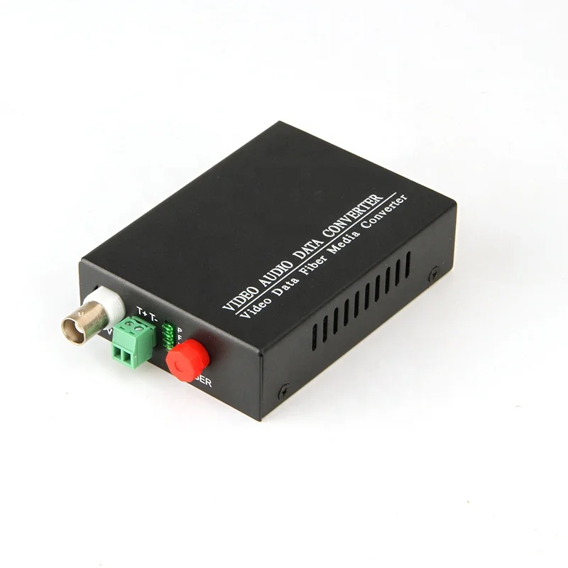 Rj45 To Bnc Video Converter 1 Pair Single Mode 1 Channel  Return Data Video To Ethernet Converter