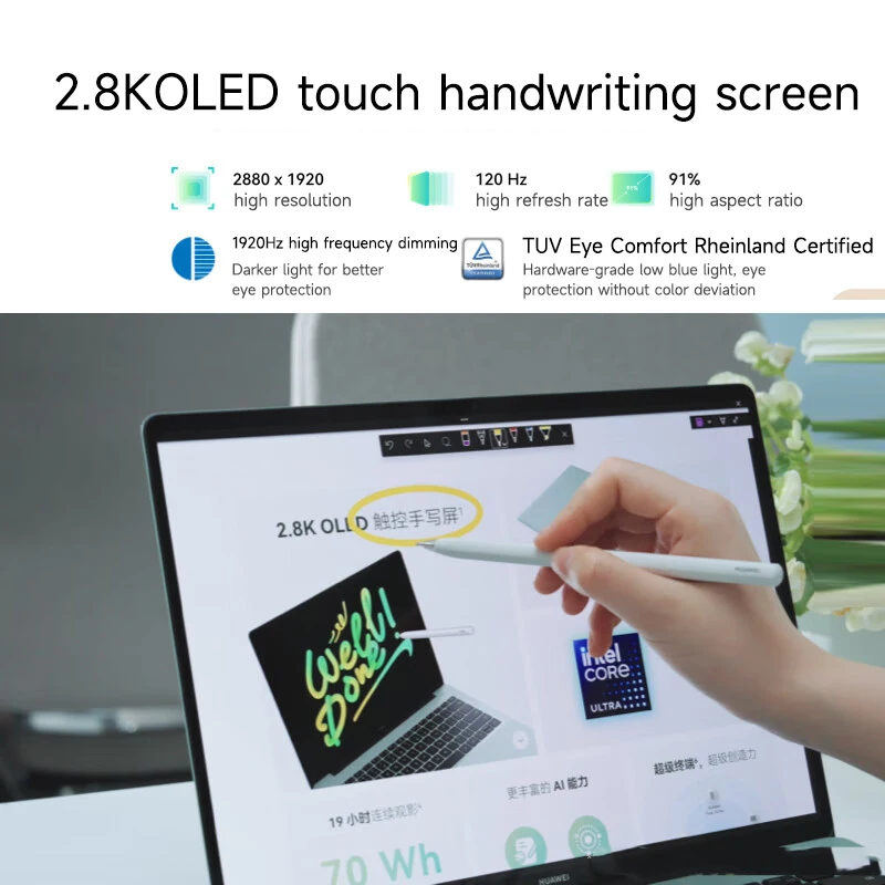 2025 HUAWEI MateBook 14 Widows/Linux Ultra 7 155H/Ultra 5 125H 16GB/32GB 512GB/1TB 14.2 นิ้ว 120Hz 2.8k OLEDโน้ตบุ๊ค