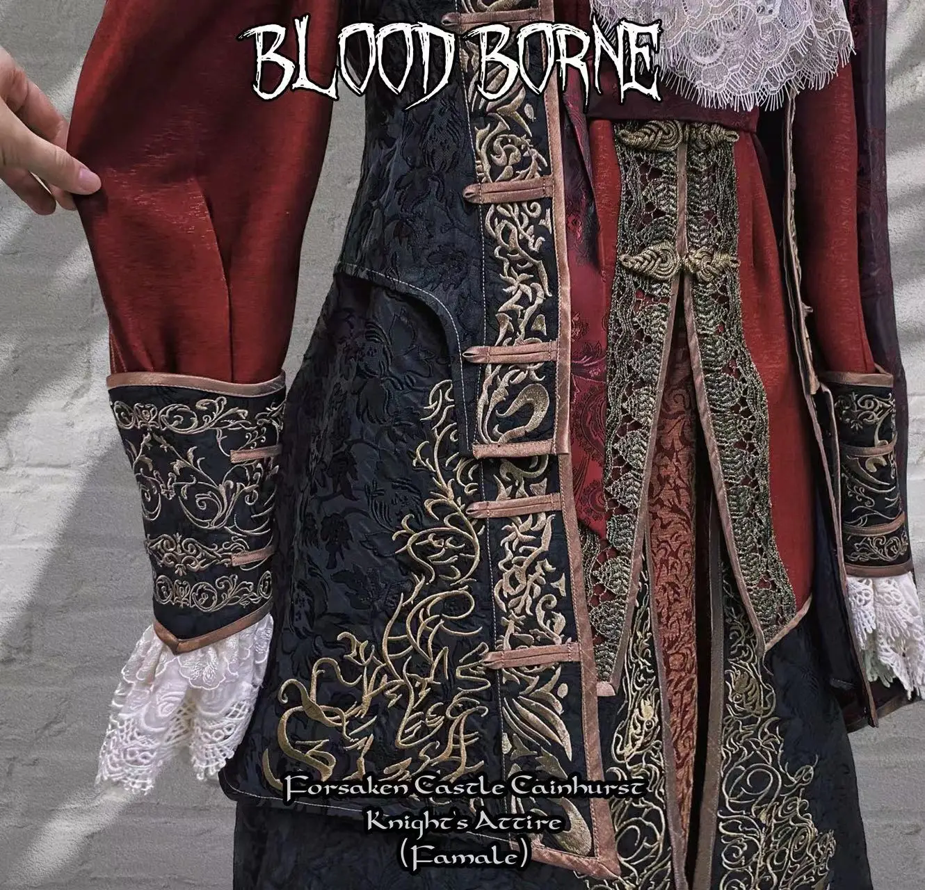 Irelia H Store Custom made size Bloodborne Cosplay Costume Embroidery high quality evening party suit