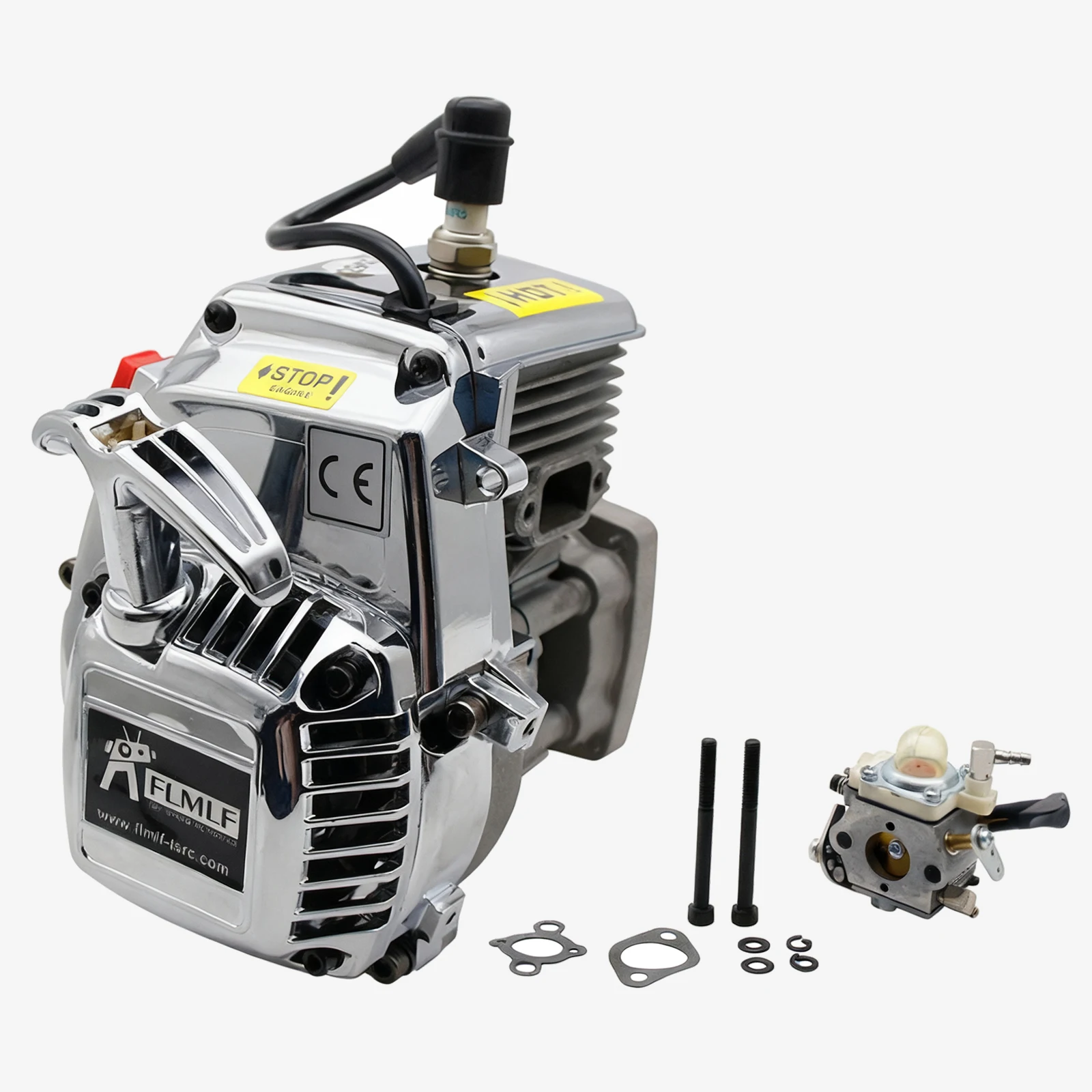 TSRW 29CC 2-stroke Gas Engine 4 Bolt Gas-powered RC Car Petrol Engine for 1/5 HPI Baja Lois 5ive-T DBXL FG GoPed Redcat