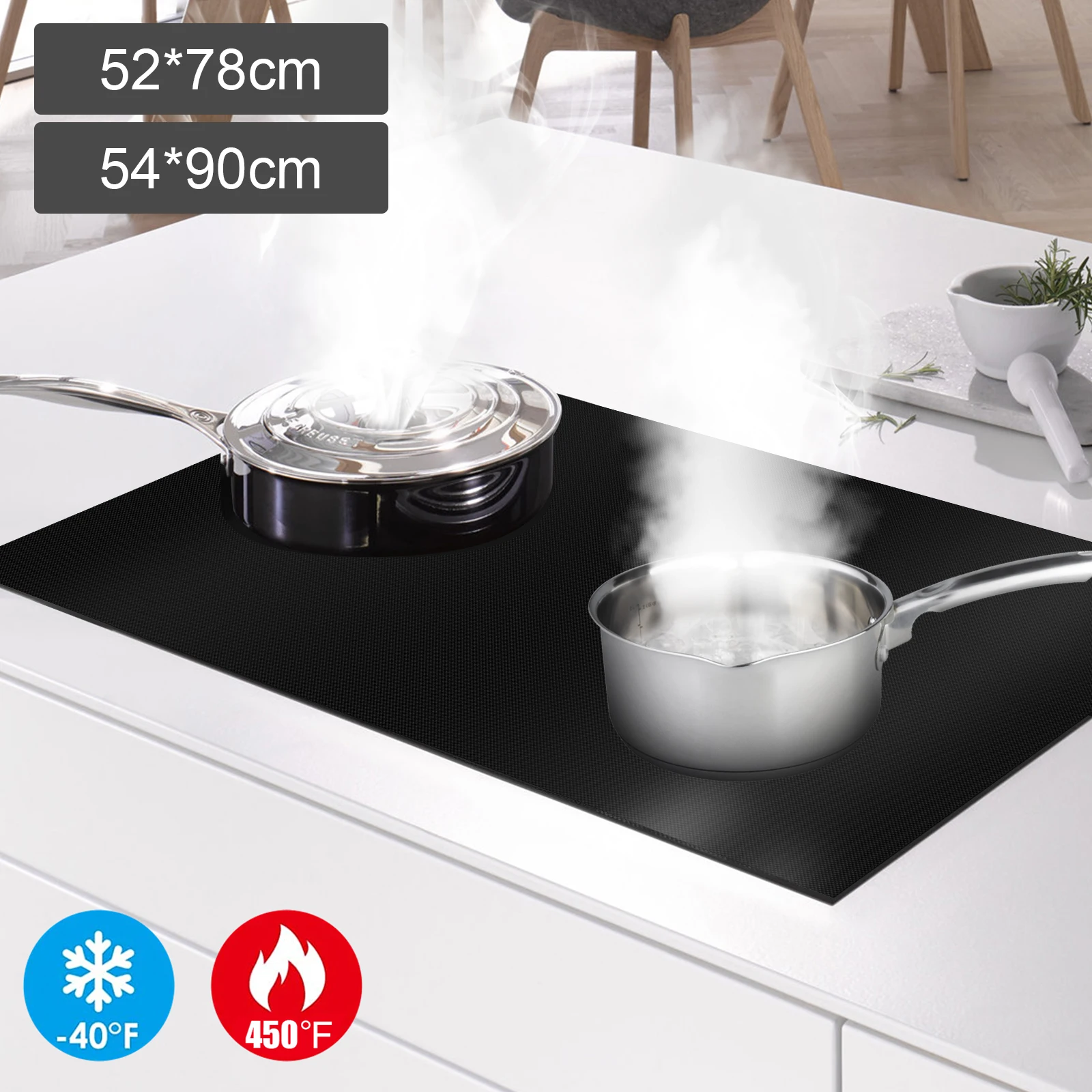 Induction Cooker Cover Silicone Mat Large Nonstick Electric Stove Covers Mat Multipurpose Stove Top Cover Pad Cooktop Protector