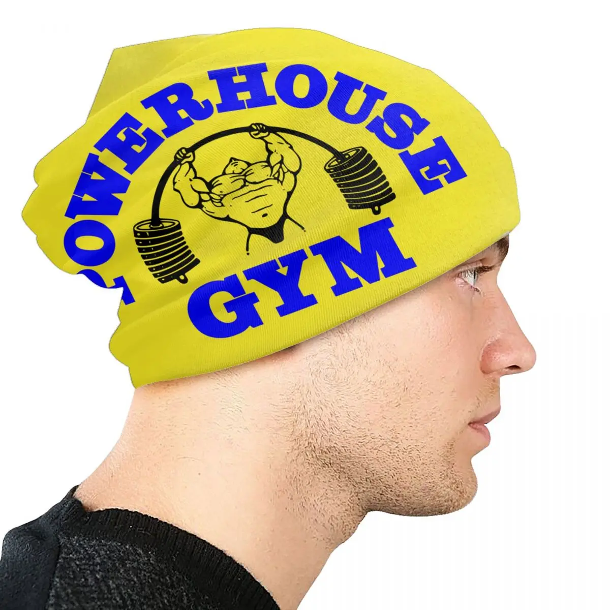 Powerhouse Gym Skullies Beanies Caps Unisex Winter Warm Knit Hat Fashion Adult Bodybuilding Fitness Bonnet Hats Outdoor Ski Cap