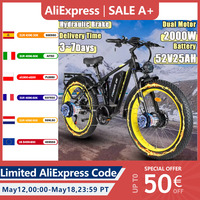 ORLMS FINDER26 Electric Bike 2000W Motor 52V25AH Lithium Battery Adult City Electric Bicycle 26*4 Inch Fat Tire Mountain E-bike