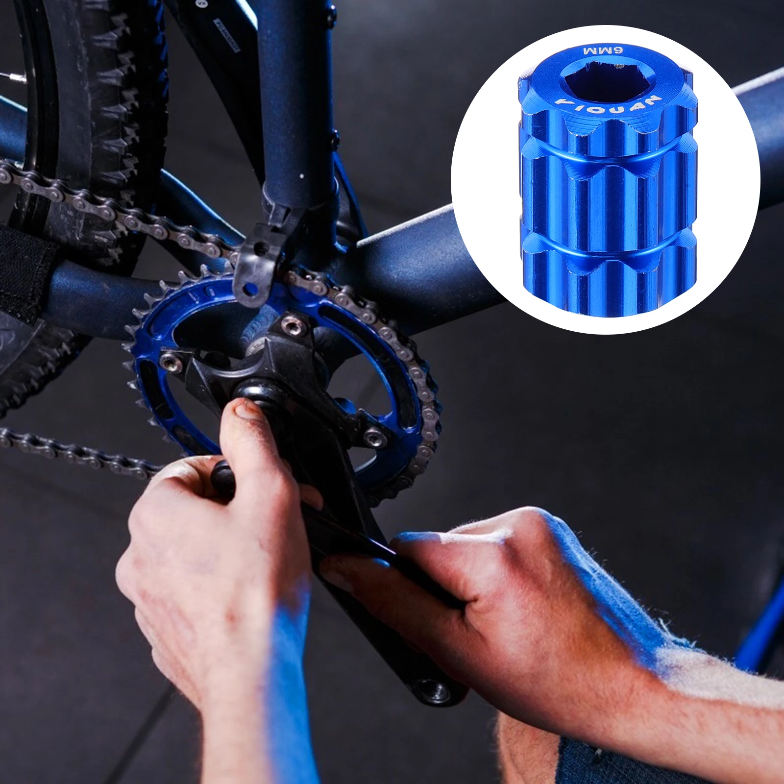 

Bicycle Crank Cover Remover Tool Red Aluminum Alloy Compact Size Strong Magnet Easy Storage Bike Repair Cassette Spanner