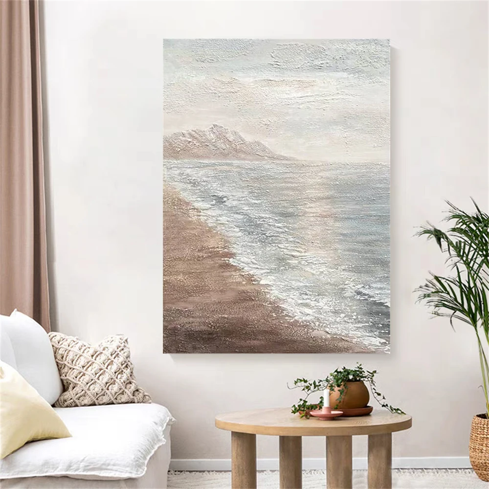 

Real Handmade Oil Painting Abstract Art Image On Canvas Silver Modern Wall Decor Picture For Room Decoration Mural Bedroom Trim