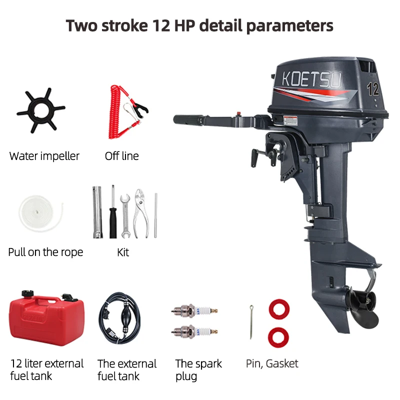 Two Stroke Four Stroke Short Shaft Outboard Machine Rubber Boat FRP Boat Fishing Boat Propeller Fast Frequency Hand Pull