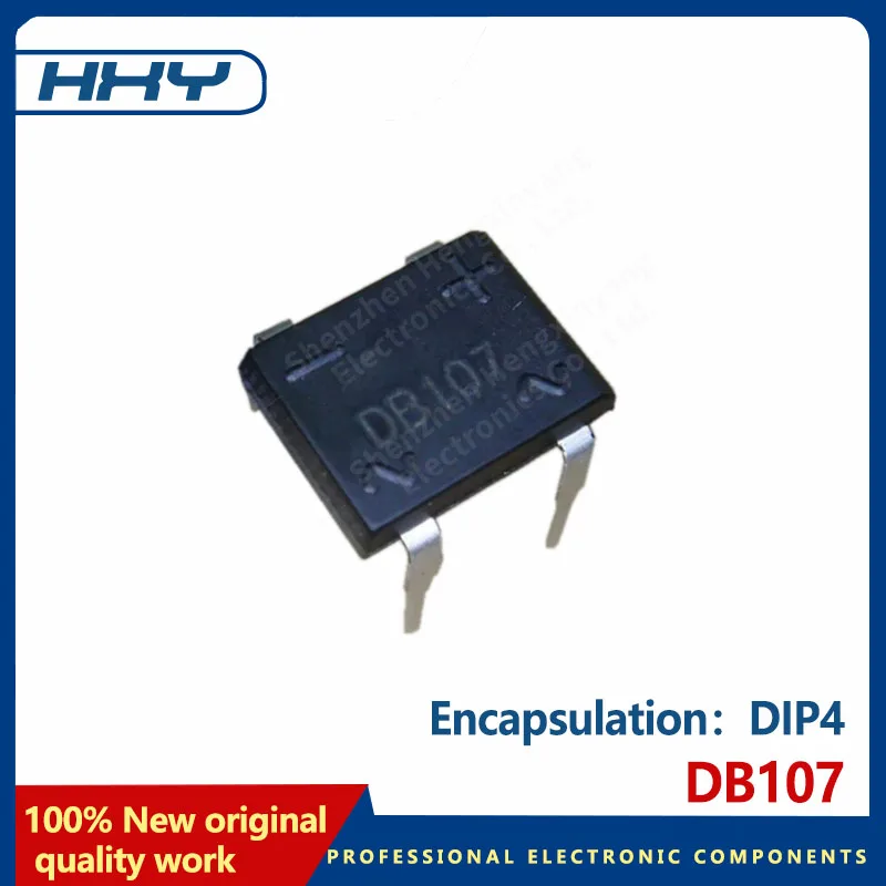 10PCS DB107 in-line rectifier bridge stack 1A1000V package DIP4