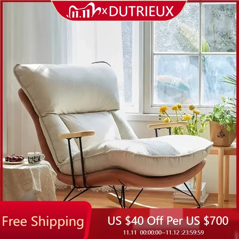 

Relax Rocking Chairs Lounge Nordic Minimalist Floor Chairs Adults Designer White Poltronas Para Sala Living Room Furniture