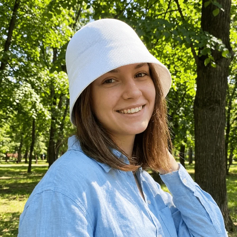 

Trendy Cotton Material Breathable Linen Sun Hats Foldable Wide Brim Beach Bucket Hat Elegant All-match Floppy Hat Sun Protection