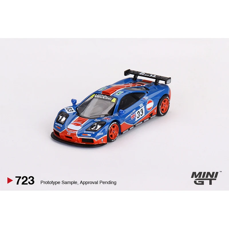 MINIGT 723 In Stock 1:64 F1 GTR 1996 LeMans 24Hr Diecast Diorama Car Model Collection Miniature Toys