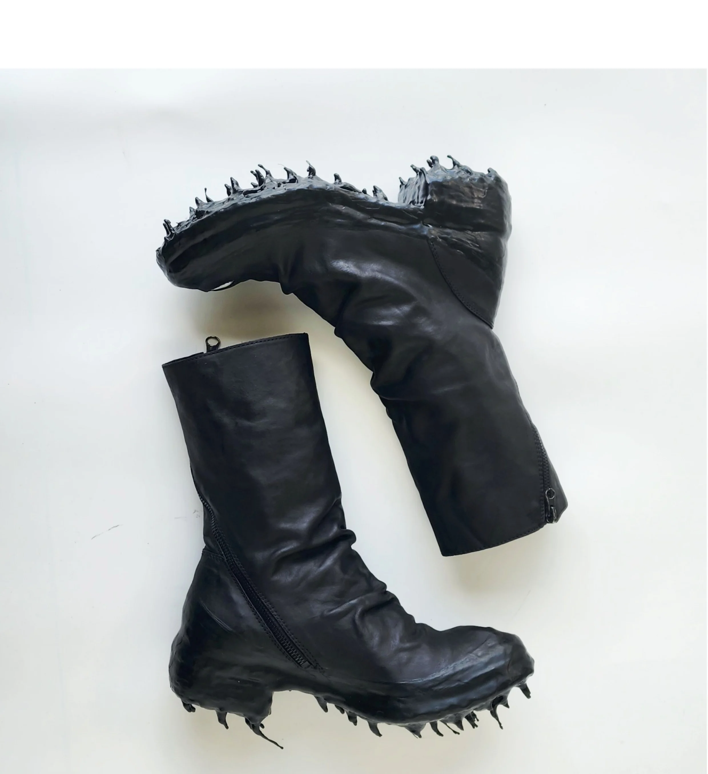 

Remark Dark Vangue Custom Handcrafted Dissolve Dye Horsehide Retro Distressed High-Top Men's Luxury Personalized Boots