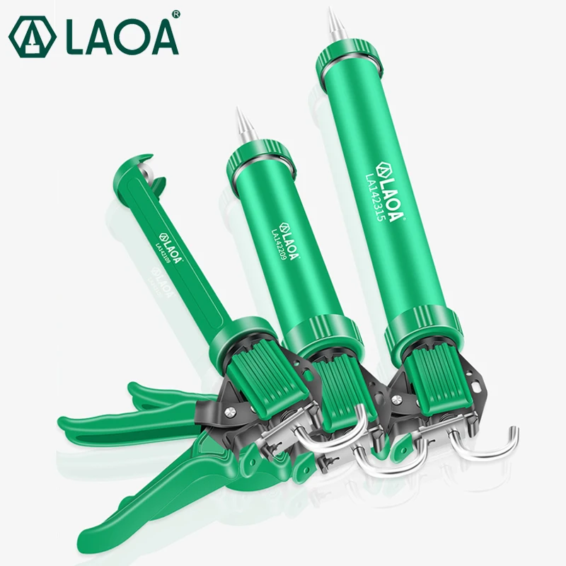 LAOA Glass Glue Gun Aluminum alloy Professional Pressure Glue tools