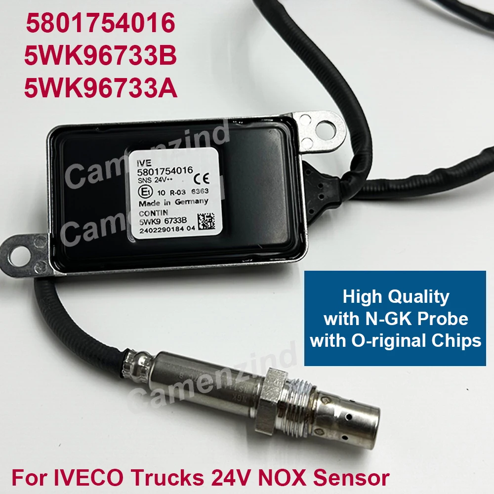 

5801754016 5WK9 6733 5WK96733B 5WK96733A 5WK9 6733A High Quality Nitrogen Oxygen Sensor 24V For IVECO Euro CARGO/STRALIS Trucks