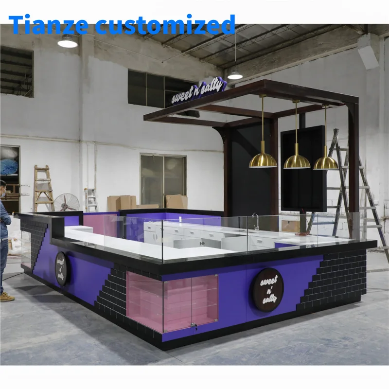 

（customized）Customized Factory Price Shop Furniture Professional Modern Retail Store Decoration Solution Coffee Shop Counter Tab