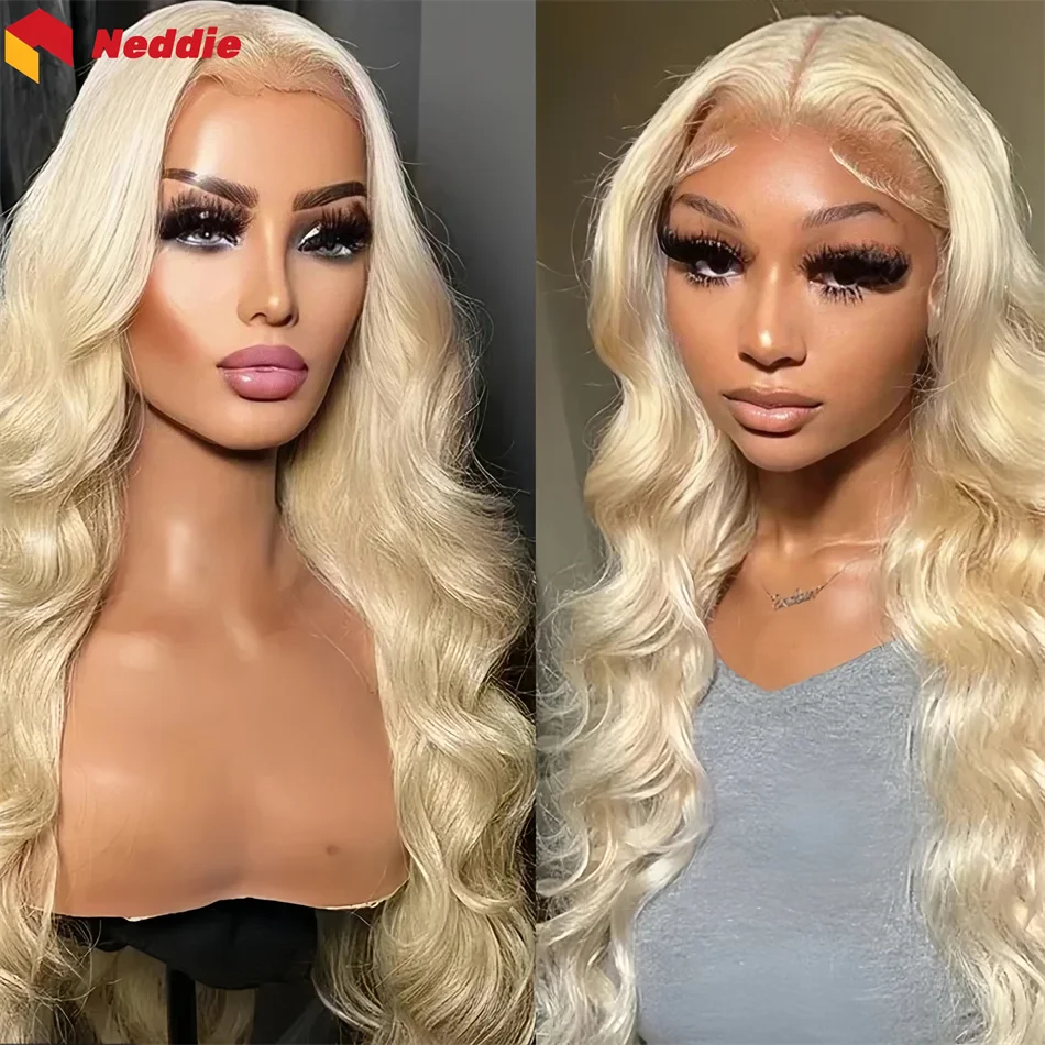 

200 Density Brazilian 13x6 Lace Frontal Human Hair Wig for Women 613 Colored Body Wave Preplucked Cheap Wigs on Sale Clearance