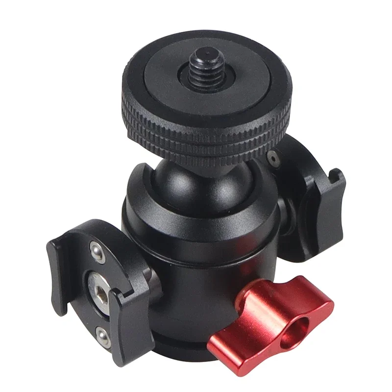 범용 삼각대 헤드 360 °   디지털 SLR 카메라용 구형 파노라마 헤드 표준 1/4인치 나사 인터페이스 볼헤드 어댑터