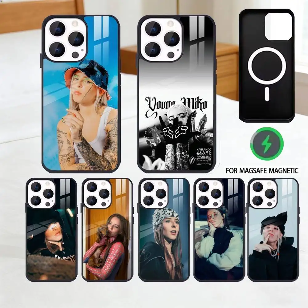 

Hip-Hop Young M-Miko Singer Phone Case For iPhone 17,16,15,14,13,12,Plus,Pro,Max for Magsafe Magnetic Wireless Charging